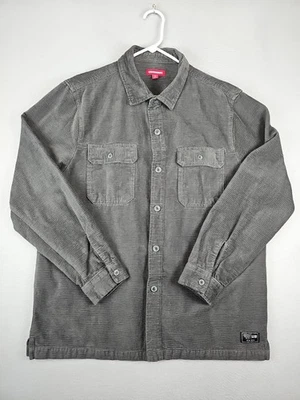 Unionbay Corduroy Shirt Jacket Men's Size XL Dark Gray Heavyweight Button Up - Image 1 of 4