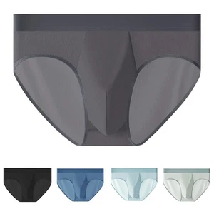 Ice Silk Briefs Comfortable Underwear Gender Specific Lightweight Fabric - Picture 1 of 28