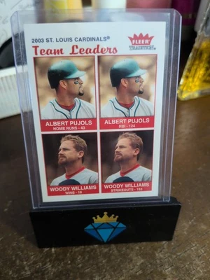 2004 Fleer Tradition - Team Leaders Albert Pujols, Woody Williams #37 - Image 1 of 2