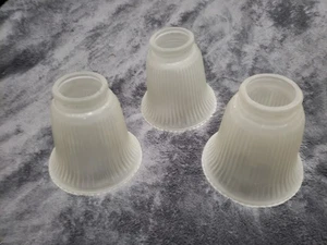 Ceiling Fan Replacement Ribbed Bell Frosted Glass - Picture 1 of 3