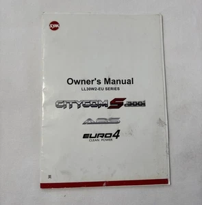 Sym Citycom S 300i Owner’s Manual, Printed Stock OEM (LL30W2-EU SERIES) Scooter - Bild 1 von 5