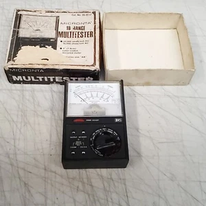 Vintage MICRONTA 22-201U 18-Range Pocket Multimeter - Radio Shack Electric Meter - Picture 1 of 7