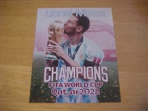 Lionel Messi 2022 FIFA World Cup Qatar Champions 8X10 Photo Free Shipping 3 More - Picture 1 of 1