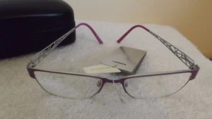 Amy Sherbrooke ORNATE DESIGNER FRAMES METALLIC PINK Eyeglasses Frames AS14L1 - Picture 1 of 4
