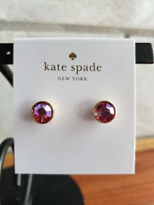 kate spade- Forever Gems- Small Stud Earrings- Pink Aurora Borealis- - NWT- $38  - Image 1 of 4