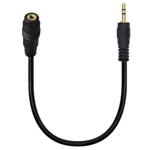 Cable de extensión de audio estéreo de 2,5 mm y 3 polos, macho a hembra 0,3 m - Imagen 1 de 2