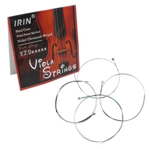 Viola Strings Replacement Full Set Stainless Steel Nickel Plated Ball End - Picture 1 of 8