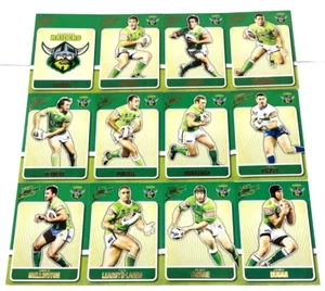 2009 SELECT NRL CLASSIC CARD BASE CARD FULL TEAM SET CANBERRA RAIDERS (12) - Picture 1 of 3