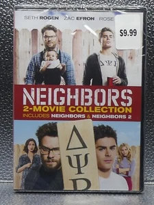 Neighbors 2-Movie Collection DVD New Factory Sealed Seth Rogen Rose Byrne Efron - Picture 1 of 7