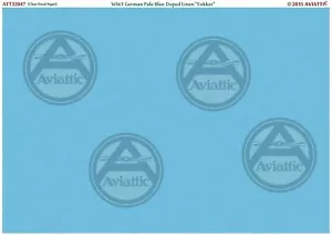 Aviattic 1/32 32047 Transparente Primera Guerra Mundial Alemán Azul Pálido Dopado Lino Fokker - Imagen 1 de 1