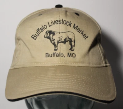 BUFFALO MISSOURI SUBASTA DE GANADO VACA GANADO GORRA AJUSTABLE Foto 1 de 4