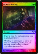 Grim Flowering FOIL Dark Ascension NM Green Uncommon MAGIC MTG CARD ABUGames