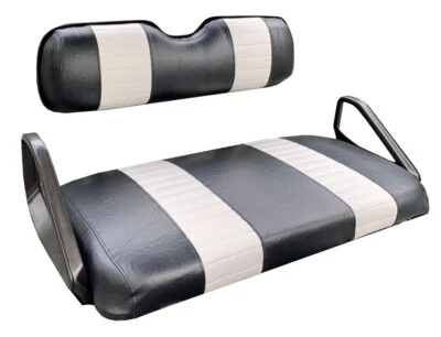 UP TO PAR COVERS E-Z-Go RXV (FRONT / REAR COMBO) Staple On Golf Cart Seat Covers (2 Stripe)