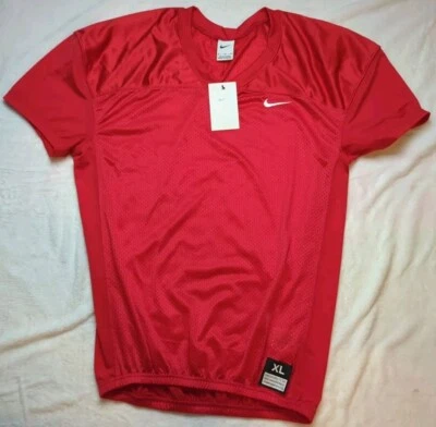 Nike Team Stock Vapor Varsity V-Neck Football Jersey Mens XL Red MSRP $62.00 NEW - Изображение 1 из 4