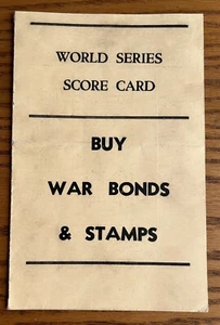 1942 World Series St. Louis Cardinals vs N.Y. Yankees Scorecard. Stan Musial - Bild 1 von 5