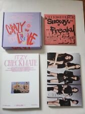 ITZY Official used/opened albums (Cheshire, Checkmate, Crazy In Love)