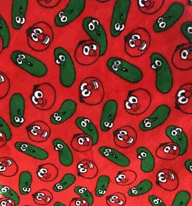 VeggieTales Kids Lap Baby Throw Blanket 46x34 Red Larry Bob Tomato Veggie Tales - Picture 1 of 6