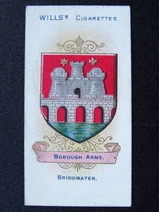 No.189 BRIDGWATER Borough Arms 4th Series (151-200) by W.D.& H.O.Wills 1905 - Picture 1 of 1