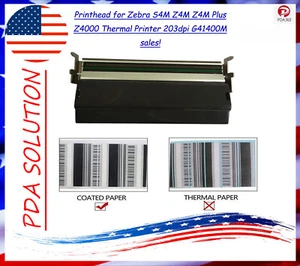 Printhead for Zebra S4M Z4M Z4M Plus Z4000 Thermal Printer 203dpi G41400M USA - Picture 1 of 5