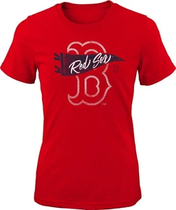 BOSTON RED SOX MLB TEAM APPAREL GIRLS PENNANT FEVER SHIRT MEDIUM 10/12 - Picture 1 of 2