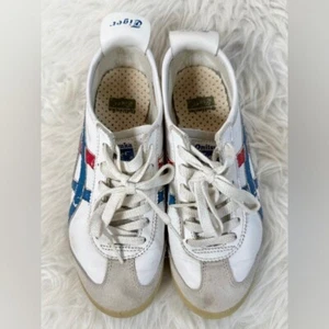 Sneakers Onitsuka Tiger ASICS da uomo taglia 4,5 Tiger Mexico 66 in pelle - Foto 1 di 12