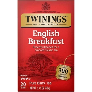 Twinings English Breakfast Pure Black Tea - 20 tea bags (Pack of 2) - Picture 1 of 5