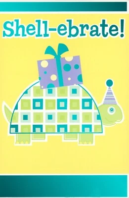 Funny BIRTHDAY Card, Shell-ebrate Turtle Gift Celebrate by American Greetings +✉ - Image 1 of 4