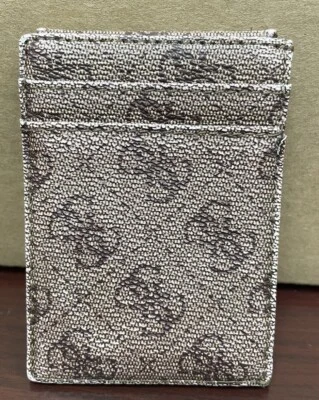 Guess Los Angeles Brown Leather Magnetic Closing Bifold Wallet - Image 1 of 4