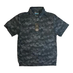 PGA Tour Uomo Golf Polo Caviale Camoflauge - Foto 1 di 1