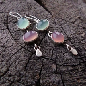 Gorgeous Women 925 Silver Moonstone Ear Dangle Drop Earrings Party Jewelry Gift