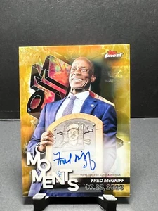 2024 Topps Finest Fred McGriff Gold Finest Moments Auto 11/50 (Hall of Fame) - Picture 1 of 3