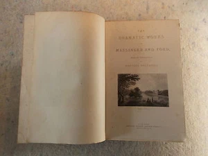 The Dramatic Works of Massinger and Ford  by Hartley Coleridge 1839 hardback - Bild 1 von 5