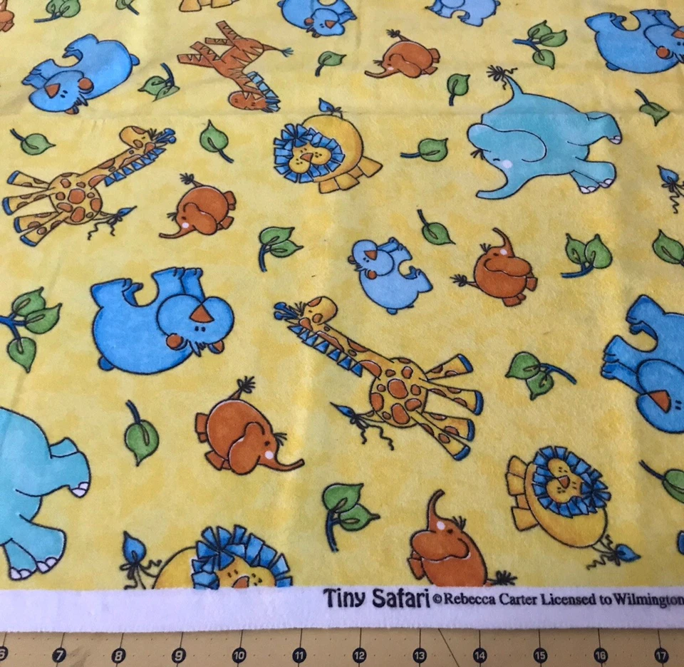 Tiny Safari 31” X 45” Flannel fabric  #1605 - Image 1 of 1