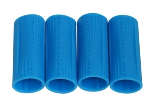 Eclipse Shaft FL Rubber Barrel Sleeve x4 Blue - Picture 1 of 1