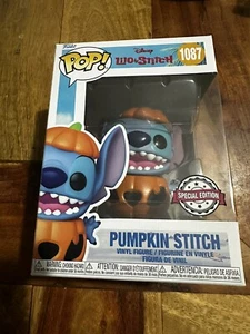 Funko Pop Vinyl - Lilo & Stitch - Pumpkin Stitch #1087 Halloween Exclusive - Picture 1 of 3