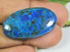 38Cts. AA++ Natural Azurite Crystal Oval Cabochon Loose Gemstone 19X34X05 MM N99