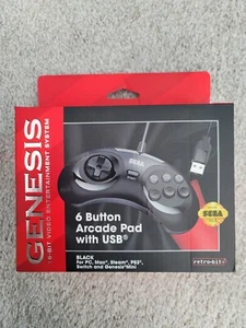 Retro-Bit Official Sega Genesis USB Controller For Sega Genesis Mini PS3 PC - Picture 1 of 1