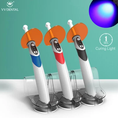 VV DENTAL 1 Sec Dental LED Curing Light Cordless Dentist Blue Lamp Resin Cure USB Recharge