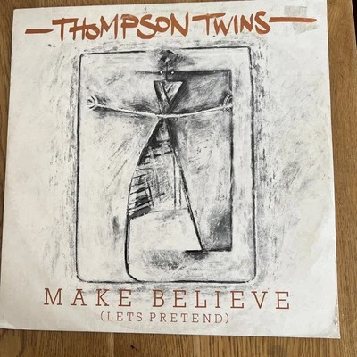 THOMPSON TWINS Make Believe 1981 UK 2-track 12" vinyl single Lama Sabach Tani Foto 1 de 3