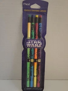 Vintage 1996 Mead Star Wars Set 4 Bleistifte Mehrfarbig Nr2 Stück - Bild 1 von 5