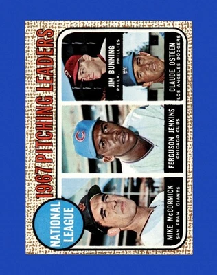 1968 Topps Set-Break #9 N.L. Líderes de lanzamiento casi nuevo-como nuevo o mejor *GMCARDS* Foto 1 de 2