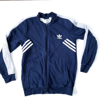 Chaqueta Adidas Juvenil Azul Marino Blanco Tres Rayas Cremallera Grande (13-14Y) Foto 1 de 4