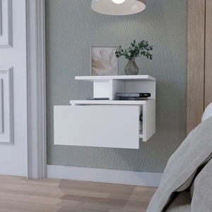 Floating Nightstand Flopini,One Drawer,Black Wengue - Picture 1 of 5