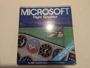 Vintage 1984, 1986 Microsoft Flight Simulator, para IBM PC XT AT, 030099.213 - Imagen 1 de 8