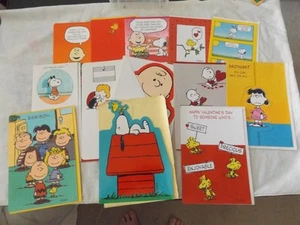 Lot of 13 Vintage PEANUTS Greeting Cards Unused 11 Hallmark and 2 Ambassador - Picture 1 of 5