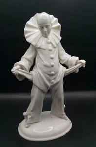 Porzellan Figur Pierrot Harlekin Clown Sitzendorf Art Deco Max Siegel Rarität - Bild 1 von 24