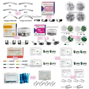 Dental Matrix Bands Sectional Contoured Matrices M2 M3 M4 M5 M6 M7 M8 M9 M10 - Picture 1 of 148
