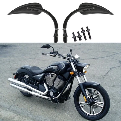 Espelhos retrovisores Teardrop para Victory Vegas Ness Cross Country Jackpot 8 bolas - Imagem 1 de 4