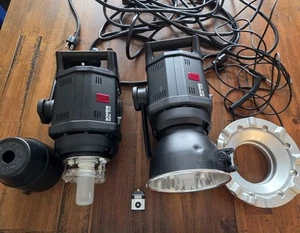 Bowens Gemini Gm400 Set With Power Cords Flash Lamps Bulbs - Picture 1 of 11
