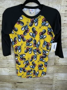 Raglán de béisbol Randy LuLaRoe talla XXS NUEVO NUEVO CON ETIQUETAS - Imagen 1 de 4